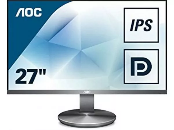 27.0" AOC IPS LED I2790VQ/BT Borderless Black/Silver (4ms, 20M:1, 250cd, 1920x1080, 178°/178°, VGA, HDMI, DisplayPort, Borderless display, Speaker 2 x