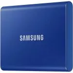 M.2 External SSD 1.0TB  Samsung T7 USB 3.2, Blue, USB-C, Fingerprint Security, Includes USB-C to A /