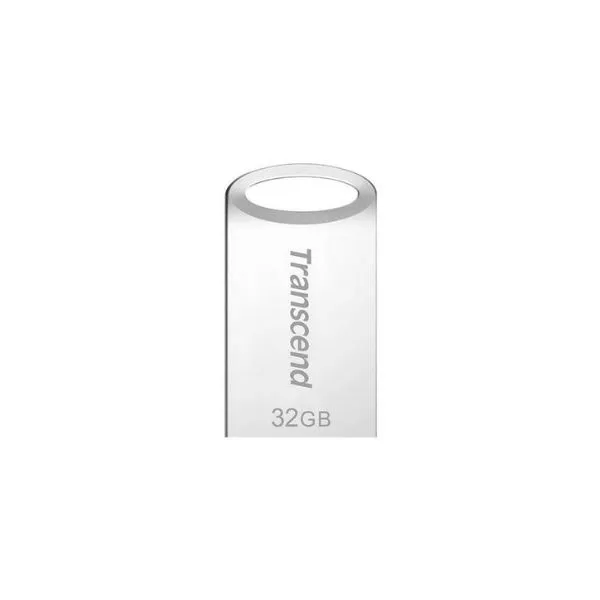 32GB USB3.1 Flash Drive Transcend "JetFlash 710S", Silver, Metal Case, Ultra-Slim (R/W:90/20MB/s)