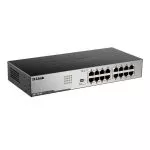 16-ports 10/100/1000Mbps Switch D-Link "DGS-1016D/I2A",  Metal, Rackmountable