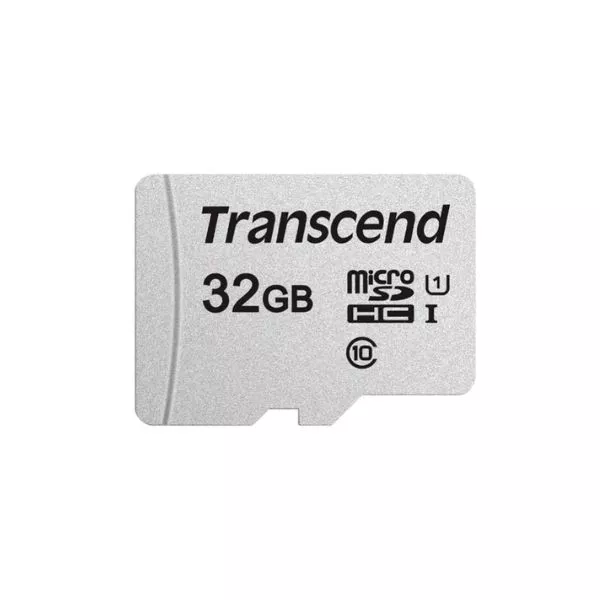 32Gb MicroSD (Class 10) UHS-I (U1) , Transcend "TS32GUSD300S" (R/W:95/45MB/s)
