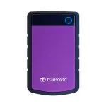 2.0TB (USB3.0) 2.5" Transcend "StoreJet 25H3P", Rubber Grey/Violet, Anti-Shock, One Touch Backup