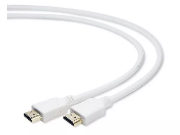 Cable HDMI to HDMI  1.8m Gembird, male-male, V1.4, WHITE, CC-HDMI4-W-6