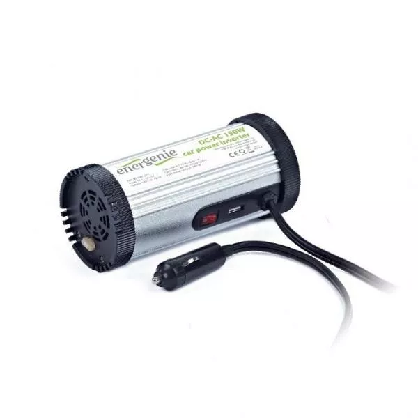 EnerGenie EG-PWC-031, 12V Car power inverter, 150W, with USB port / 5V-1A, Power output: 150 W conti