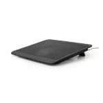 Notebook Cooling Pad Gembird "NBS-1F15-03", 15'', 1x125mm fan, 1xUSB, LED light