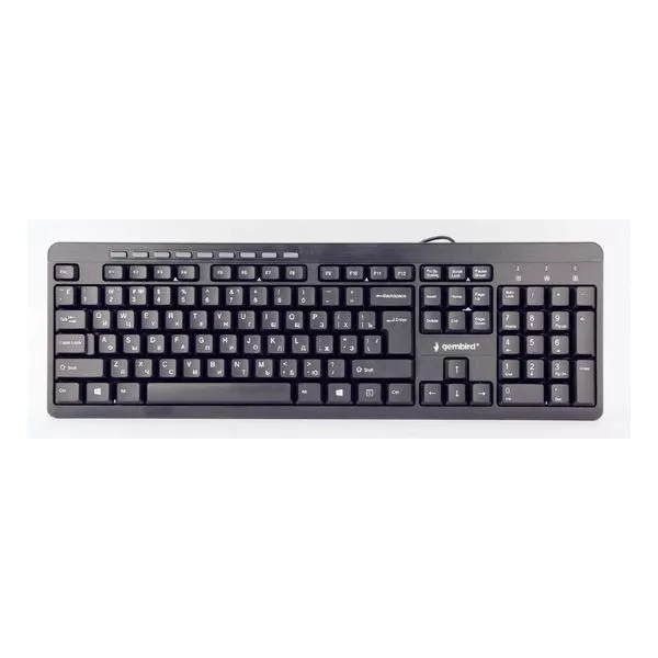 Keyboard Gembird KB-UM-106, Multimedia, Silent, Black, USB