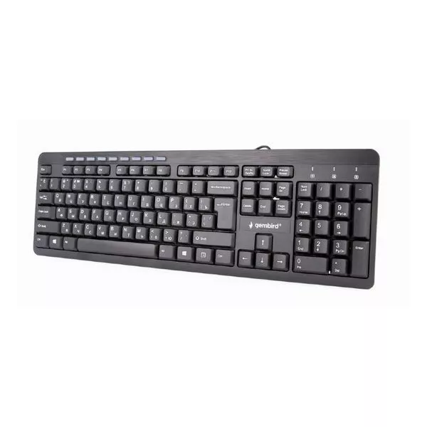 Keyboard Gembird KB-UM-106, Multimedia, Silent, Black, USB