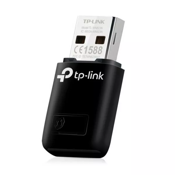 TP-LINK TL-WN823N, 300Mbps Wireless N Mini USB Adapter, Mini Size, Realtek, 2T2R, 2.4Ghz, 802.11b/g/