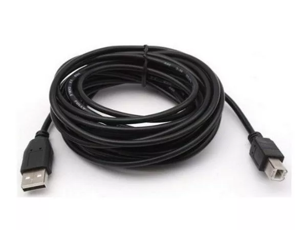 Cable USB, A-plug B-plug, 5.0 m, USB2.0, High quality with ferrite core, CCP-USB2-AMBM-15