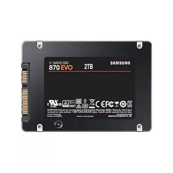 2.5" SSD 2.0TB  Samsung SSD 870 EVO, SATAIII, Sequential Reads: 560 MB/s, Sequential Writes: 530 MB/s, Max Random 4k: Read: 98,000 IOPS / Write: 88,00