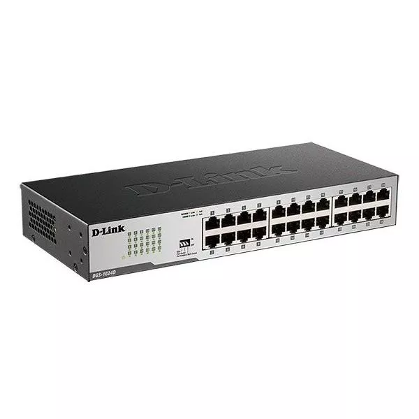 24-ports 10/100/1000Mbps Switch D-Link "DGS-1024D/I2A", 19" Rackmountable