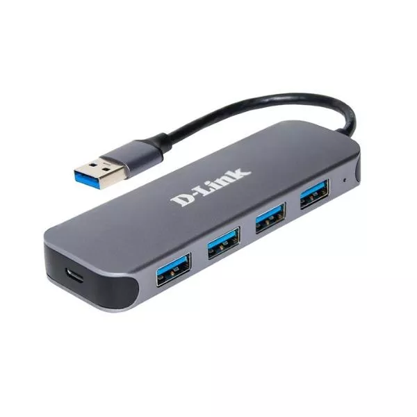 USB 3.0 Hub 4-port D-link "DUB-1341/C2A", (4xUSB3.0, 1xMicroUSB for Power Adapter)