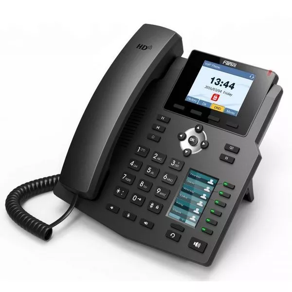 Fanvil X4G Black, VoIP phone, Colour Display, SIP support