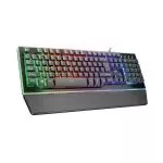 Trust Gaming GXT 860 THURA Semi-mechanical LED keyboard with 9 rainbow wave color modes and gaming mode function, US, 1.7m, USB, Black