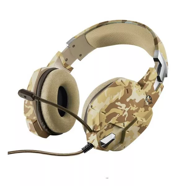 Trust Gaming GXT 322D CARUS Headset, Mesh padded gaming headset, with flexible microphone and powerful bass