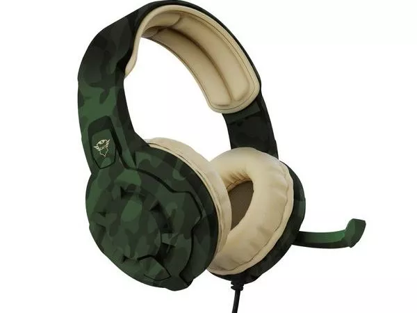 Trust Gaming GXT411C RADIUS HEADSET JUNGLE CAMO Headset, Multiplatform gaming headset with comfortable over-ear pads and adjustable microphone