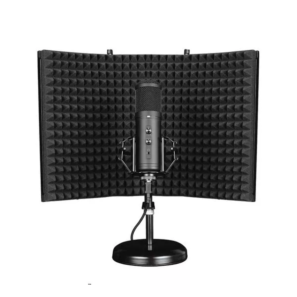 Trust Gaming GXT 259 RUDOX, Professional setup including microphone and reflection filter for studio quality recordings