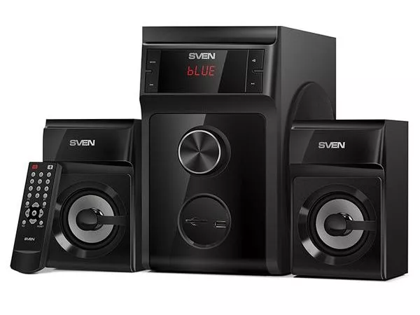 Speakers SVEN "MS-301" SD-card, USB, Black, 40w / 20w + 2x10w / 2.1
