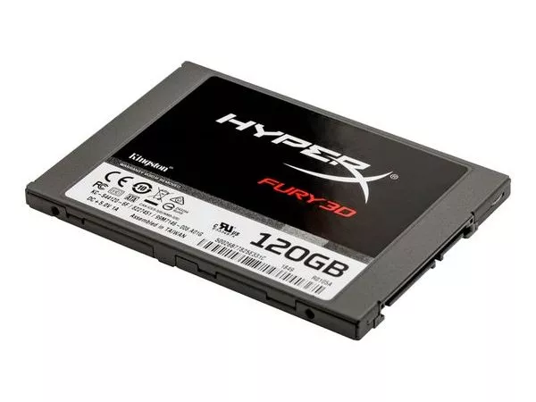 2.5" SSD  120GB  Kingston HyperX  Fury 3D "KC-S44120-6F" [R/W:500/500MB/s, 3D NAND TLC]