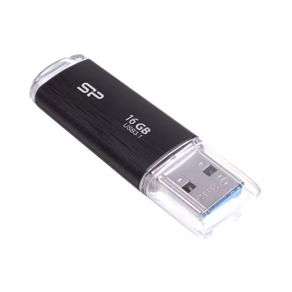 16GB USB Flash Drive Silicon Power Blaze B02 Black, Classic Cap (R/W:75/13MB/s) USB3.0
