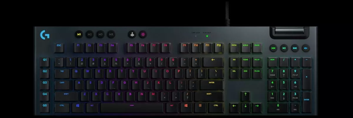 Gaming Keyboard Logitech G815, Mechanical, Ultra thin, GL Tactile, RGB, G-Keys, Media control , USB