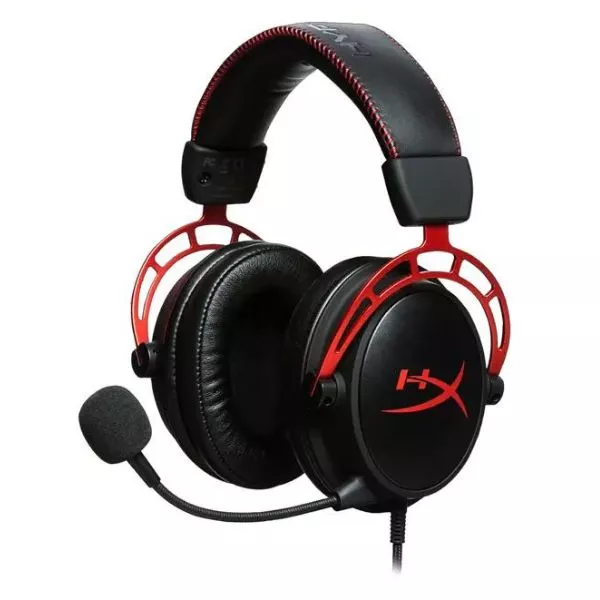 Headset  HyperX Cloud Alpha, Black/Red, Solid aluminium build, Microphone: detachable, Frequency response: 13Hz–27,000 Hz, Detachable headset cable le