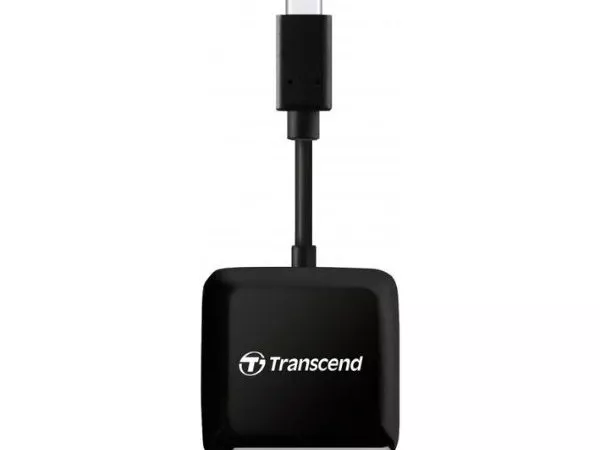 Card Reader Transcend "TS-RDC3" Black, USB3.0 Type-C (1xUSB-C 3.0 to 1x microSD, 1x SD-Card)