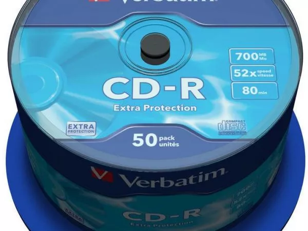 CD-R 50*Spindle, Verbatim, 700MB, 52x, Extra protection, 98005