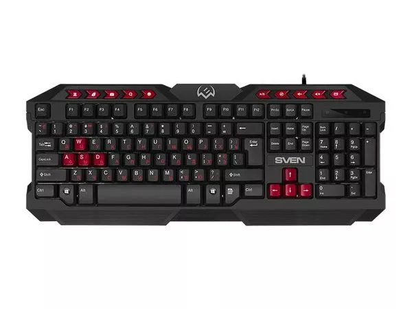 SVEN GS-9200 Gaming Set, Keyboard+Mouse+MousePad, keys 14 keys, 10 Fn-keys, mouse 5+1(800-2400 DPI)