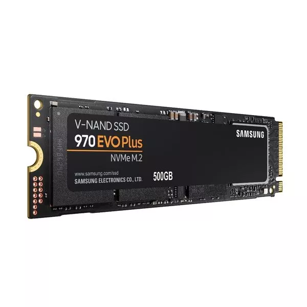 M.2 NVMe SSD  500GB Samsung 970 EVO Plus [PCIe 3.0 x4, R/W:3500/3200MB/s, 480/550K IOPS, Phx, TLC]