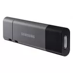 32GB USB3.1/Type-C Flash Drive Samsung Duo Plus "MUF-32DB/APC", Silver, Plastic Case (R:200MB/s)