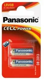 LR08 Panasonic "CELL Power" 12V, Alkaline, Blister*2, LRV08L/2BE