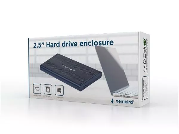 Gembird EE2-U2S-5, External enclosure for 2.5'' SATA HDD with USB interface, mini-USB 5pin connector