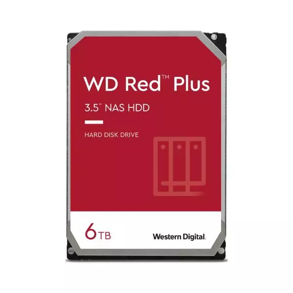3.5" HDD  6.0TB  Western Digital WD60EFZX Caviar® Red™ Plus NAS, CMR Drive, 5640rpm, 128MB, SATAIII