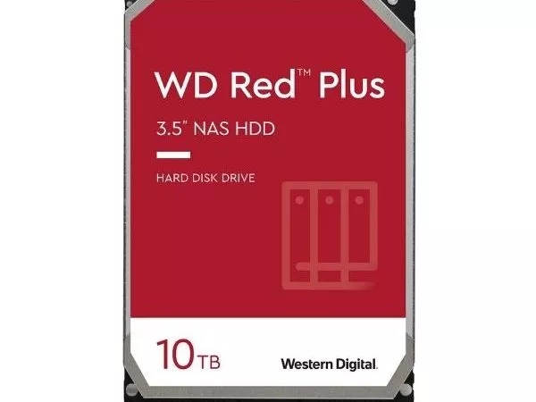 3.5" HDD 10.0TB-SATA- 256MB Western Digital  "Red Plus NAS (WD101EFBX)"
