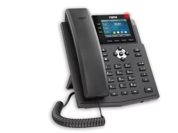 Fanvil X3U Black, VoIP phone, Colour Display, SIP support