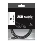 Cable USB, A-plug B-plug, 3.0 m, USB2.0. High quality, CCP-USB2-AMBM-10