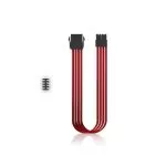 DEEPCOOL "EC300-CPU8P-RD", RED, Extension cable 8 (4+4)-pin ATX, 18AWG fiber wire and a high-quality