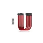 DEEPCOOL "EC300-24P-RD", RED, Extension cable 24 (20+4)-pin ATX, 18AWG fiber wire and a high-quality