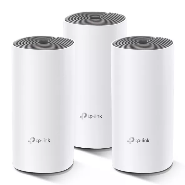 Wireless Whole-Home Mesh Wi-Fi System TP-LINK "Deco E4(3-pack)", AC1200  MU-MIMO