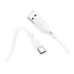 HOCO X61 Ultimate silicone charging data cable for Type-C white