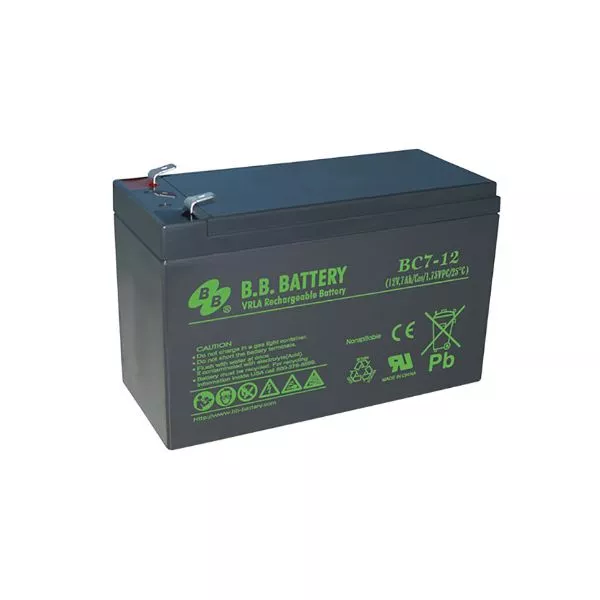 Baterie UPS 12V/   7AH T1 B.B. BC7-12, 3-5 Years