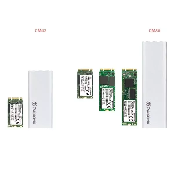 M.2 SSD Enclosure Kit "TS-CM80S" USB3.1, Lightweight Durable Aluminum