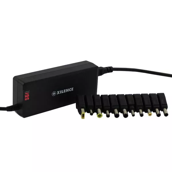 XILENCE XP-LP120.XM012, 120W Mini, Universal Notebook Power Adapter, 11 different tips, LED display