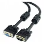 Cable VGA Premium Extension 1.8m, HD15M/HD15M Black, Gembird, w/2*ferrite core, CC-PPVGAX-6B