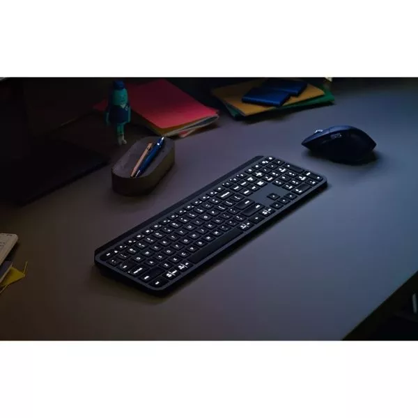 Logitech Wireless MX Keys Advanced Illuminated Keyboard, Logitech Unifying 2.4GHz wireless technolog