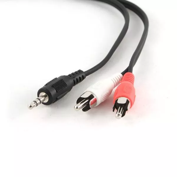 CCA-458-2.5M  3.5mm stereo plug to 2 phono plugs 2.5 meter cable