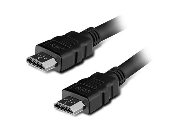 Cable HDMI to HDMI  1.8m SVEN (V2.0), 4K/60 pfs, Full HD&3D/120pfs, Ethernet ,19pin-19pin, Black