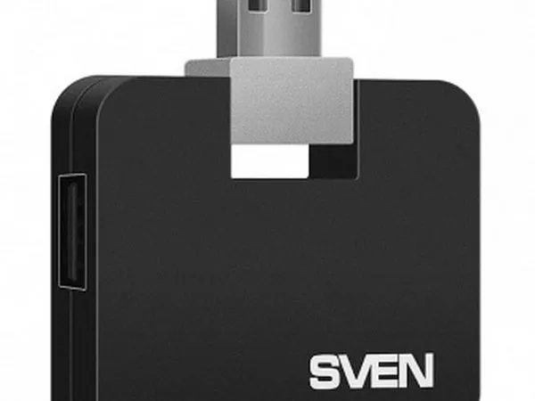 USB 2.0 Hub 4-port SVEN "HB-677", Black