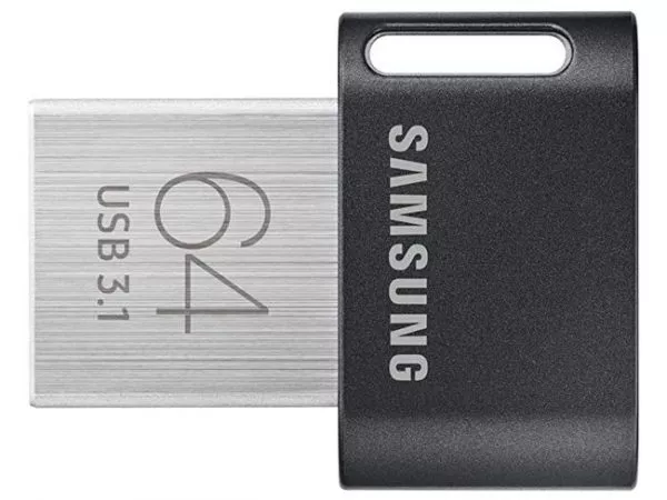 64GB USB3.1 Flash Drive Samsung FIT Plus "MUF-64AB/APC", Grey, Plastic Case (R:200MB/s)